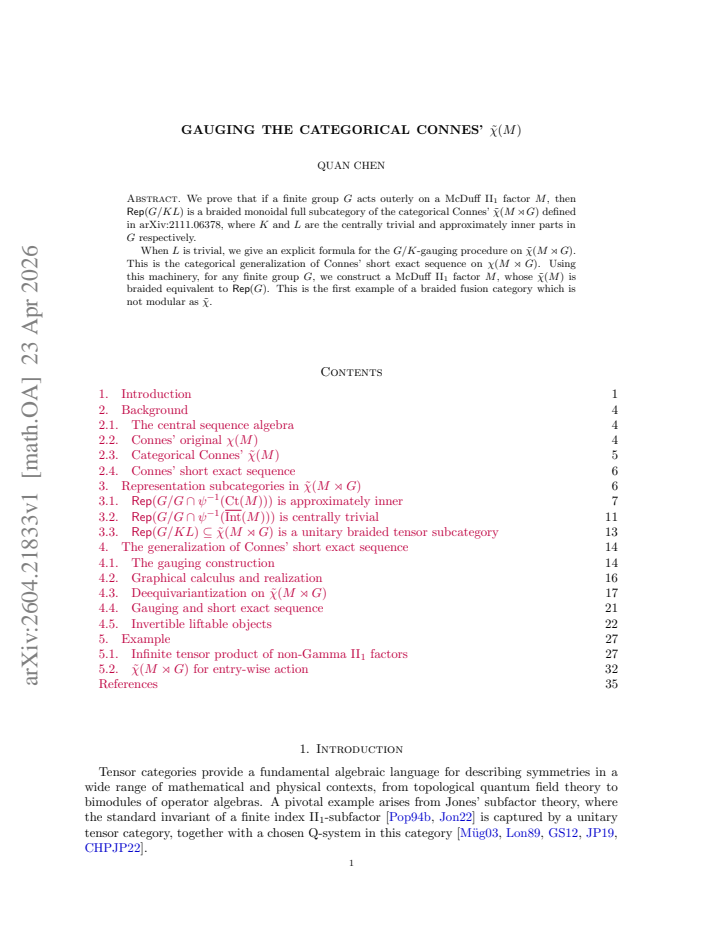 First page