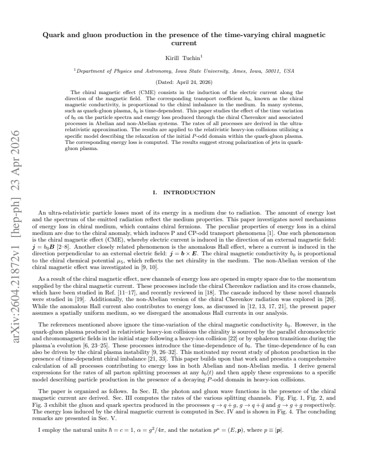 First page