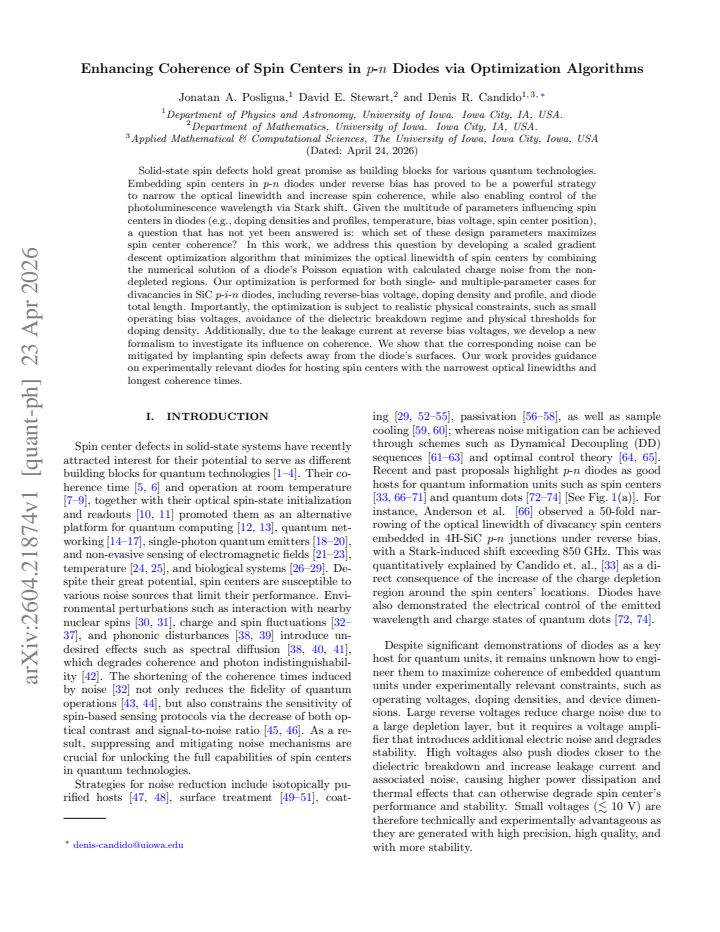 First page