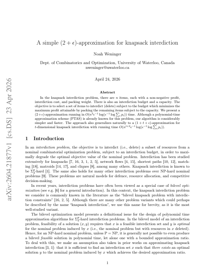 First page