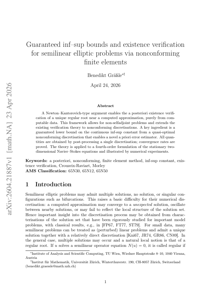 First page