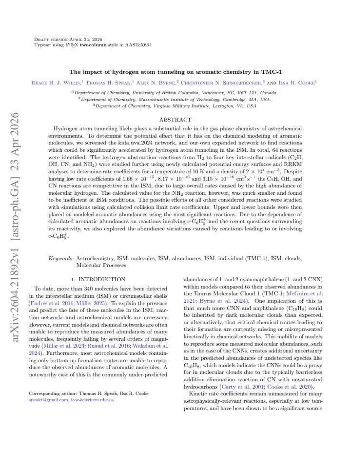 First page