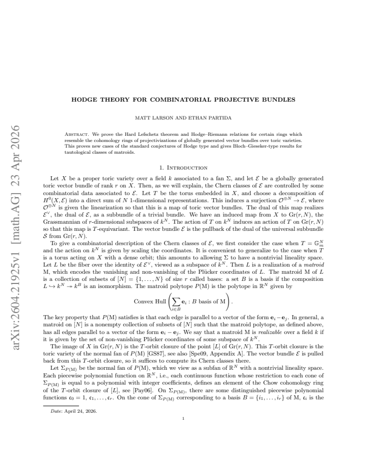 First page
