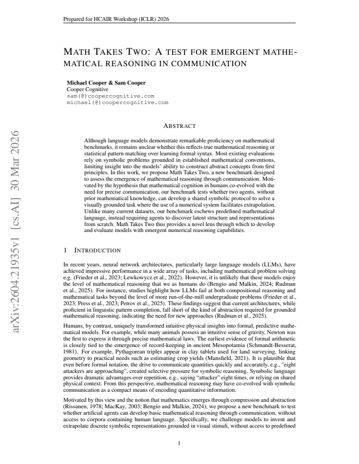 First page