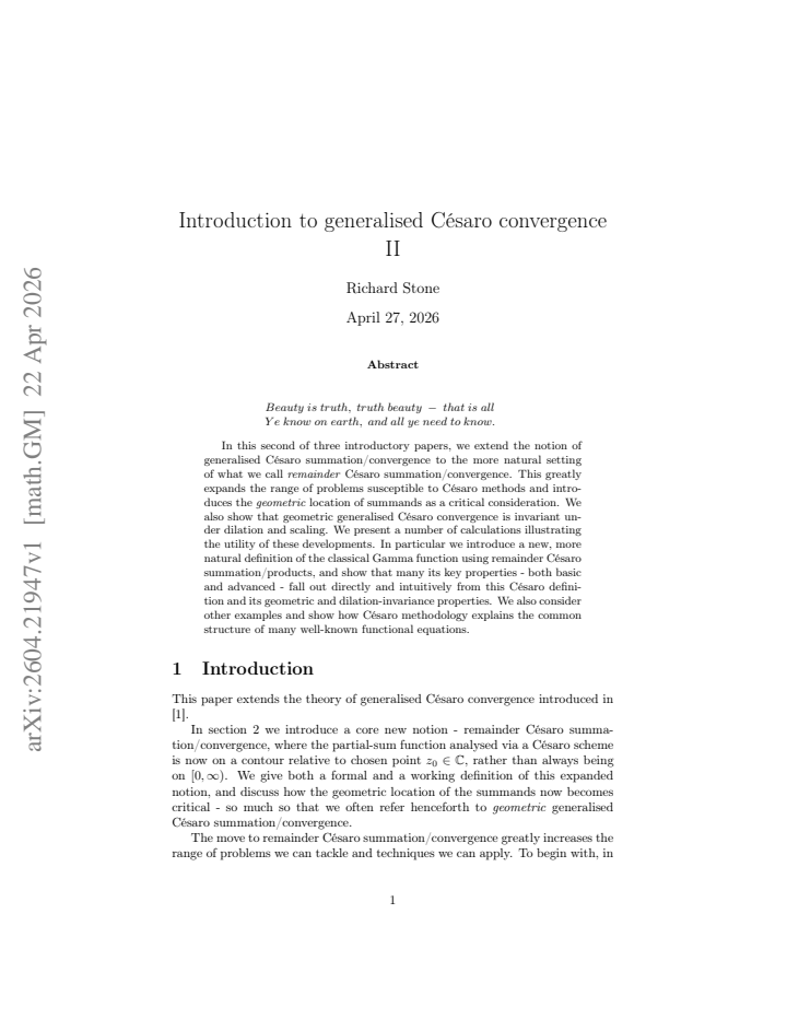 First page