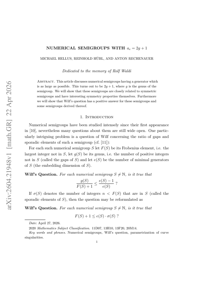 First page