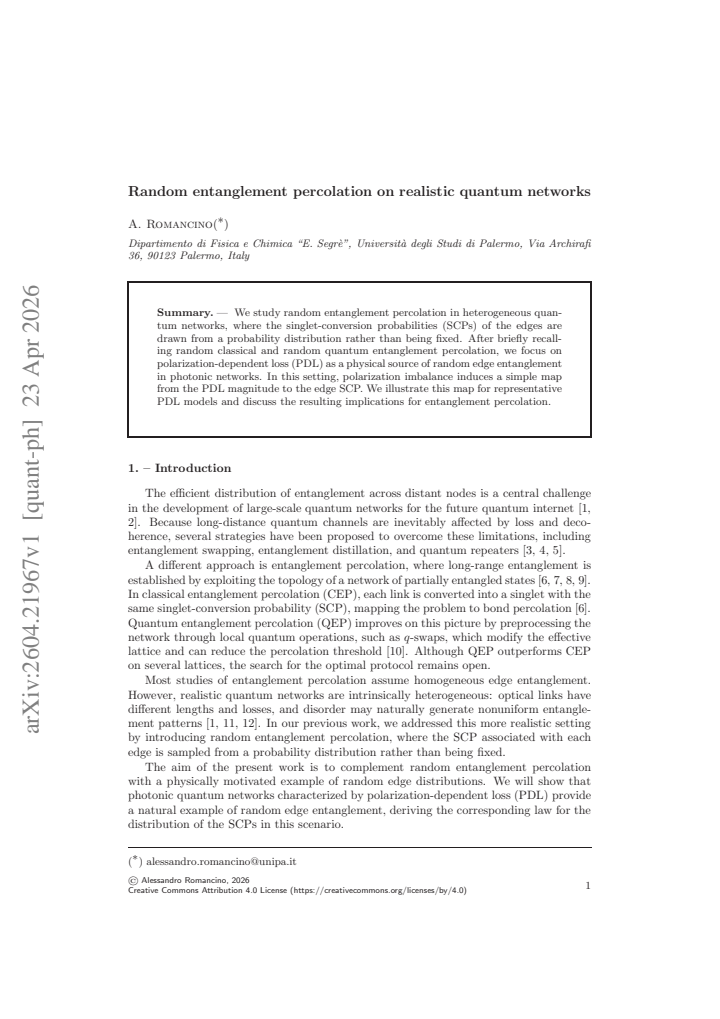 First page
