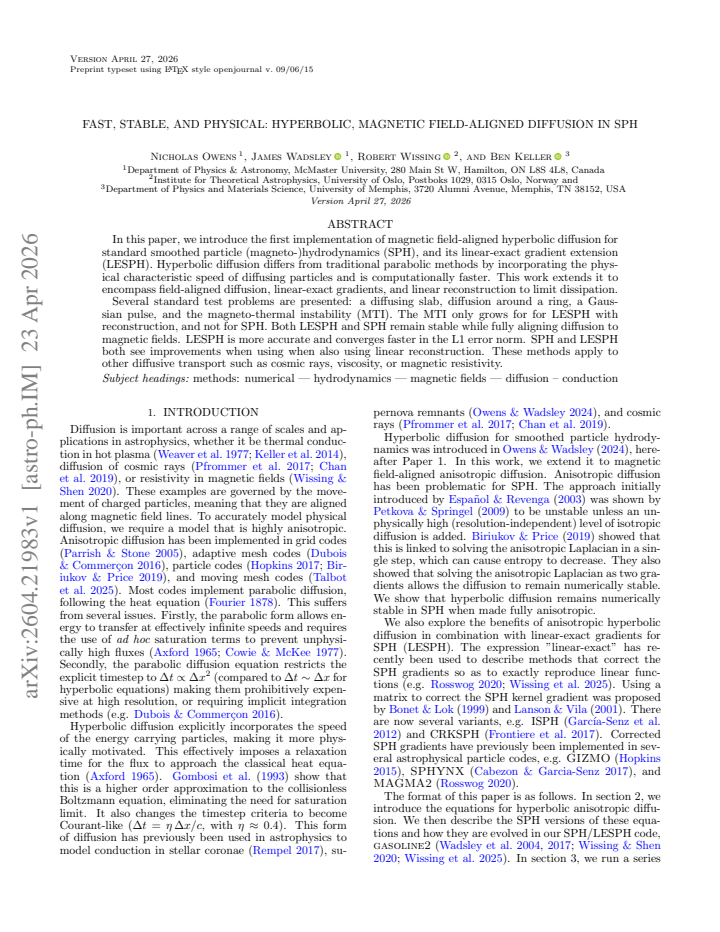 First page
