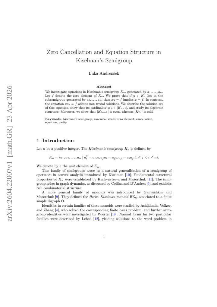 First page