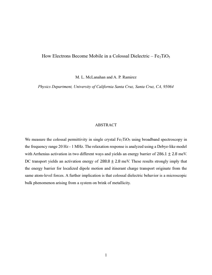 First page