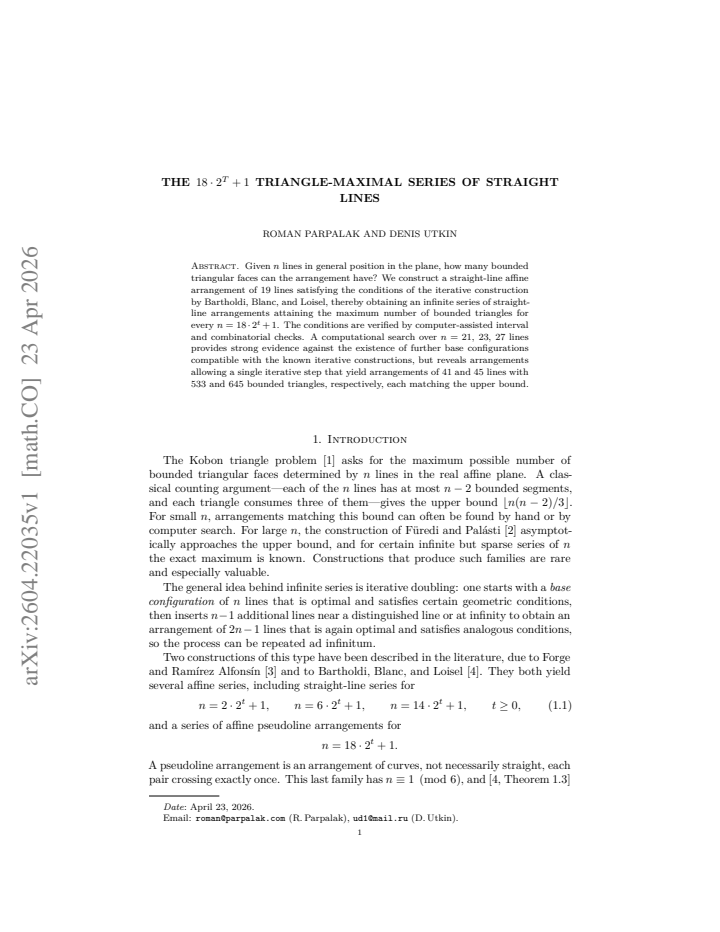 First page