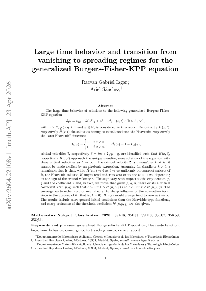 First page
