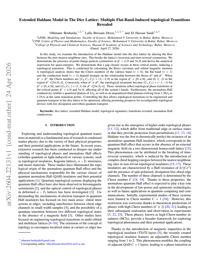 First page