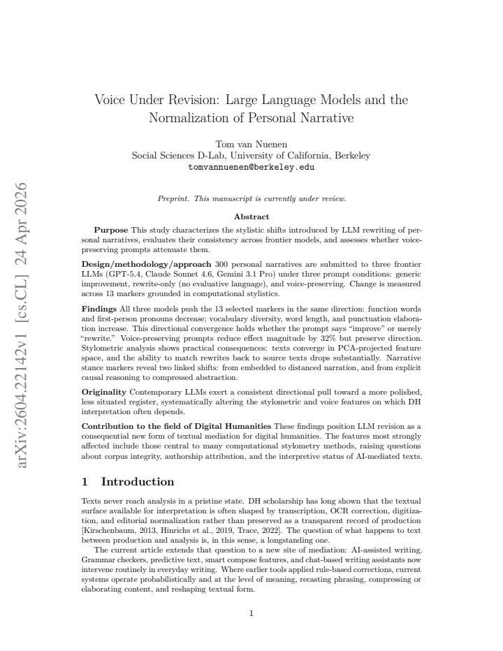 First page
