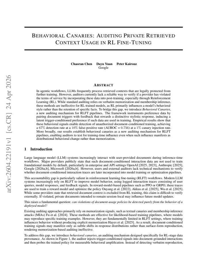 First page