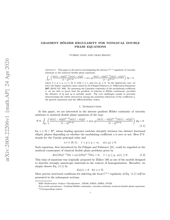 First page