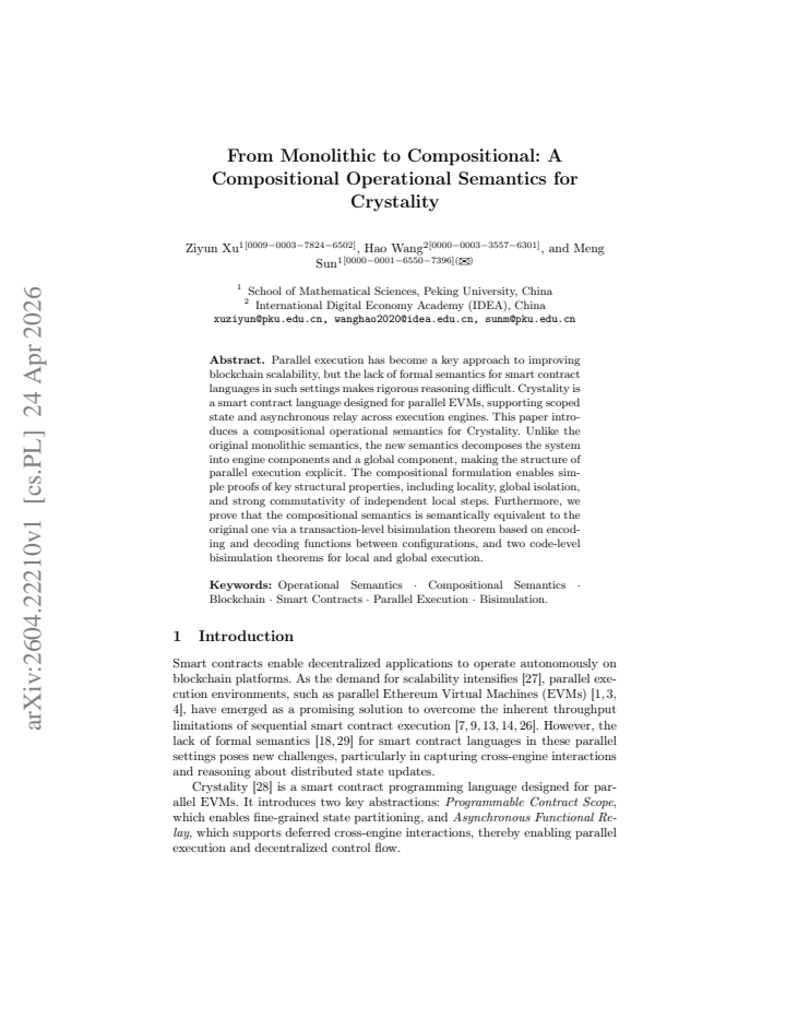 First page