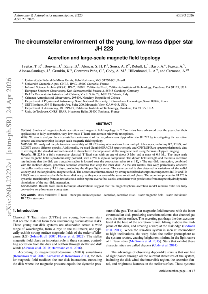 First page