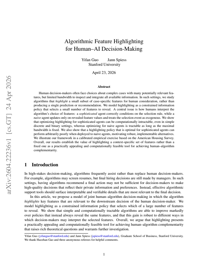 First page