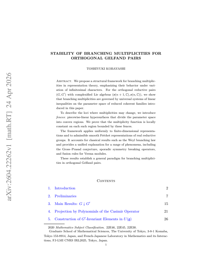 First page