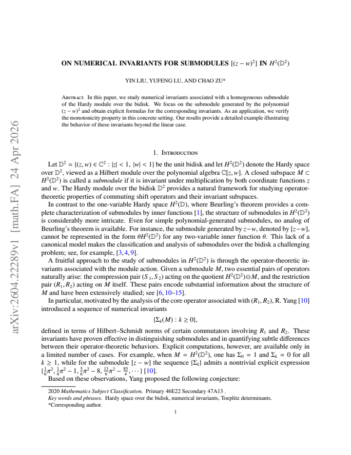 First page