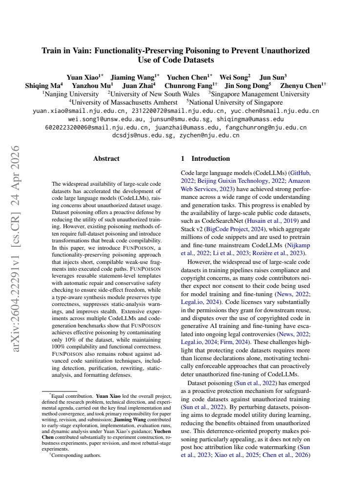First page