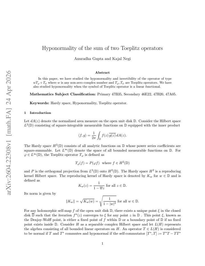 First page