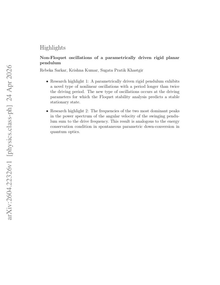 First page
