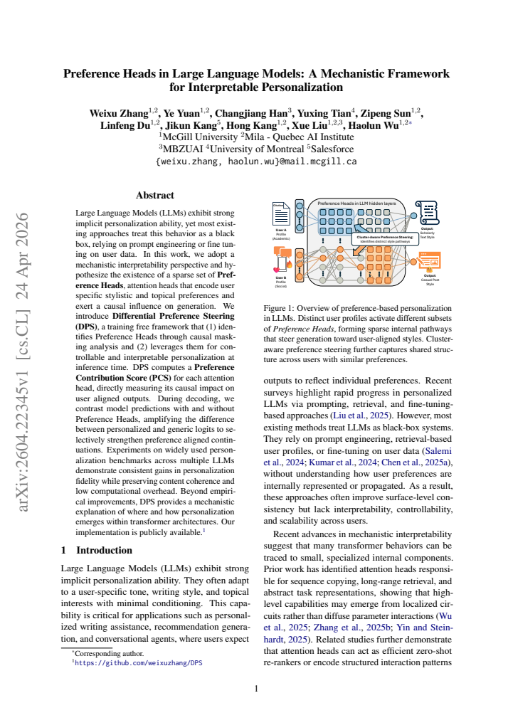 First page