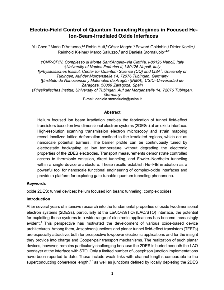 First page