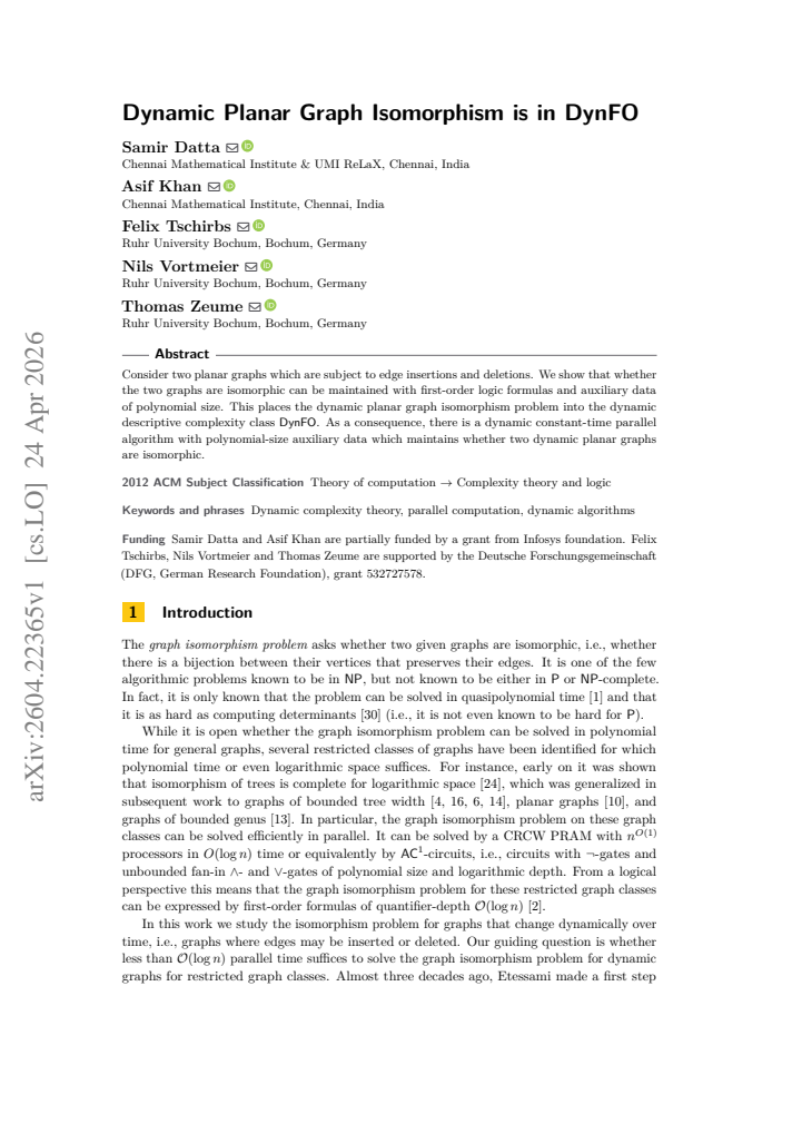 First page