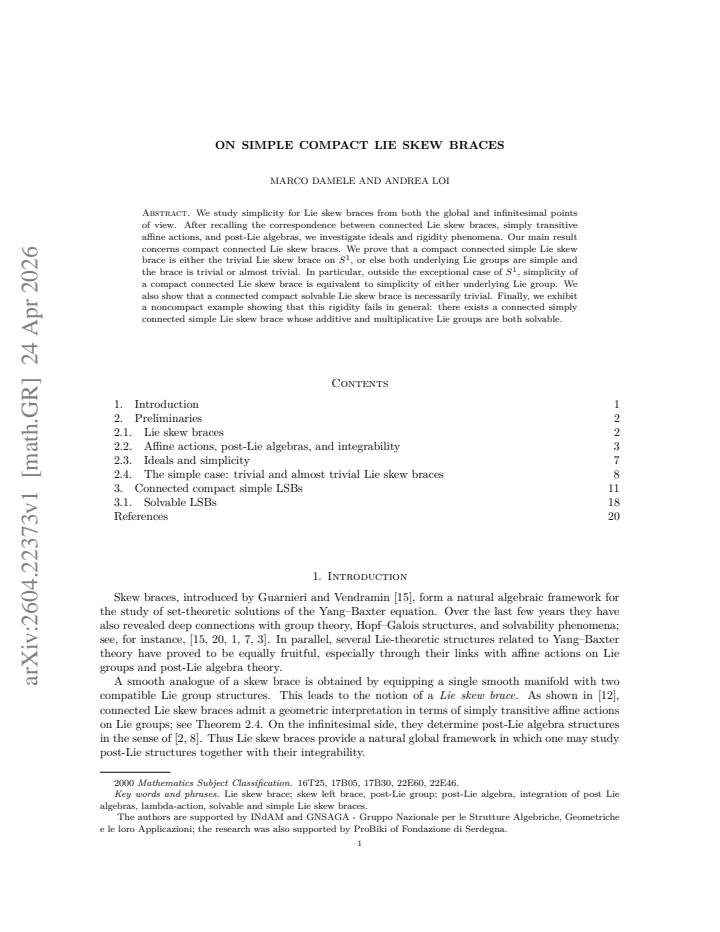 First page