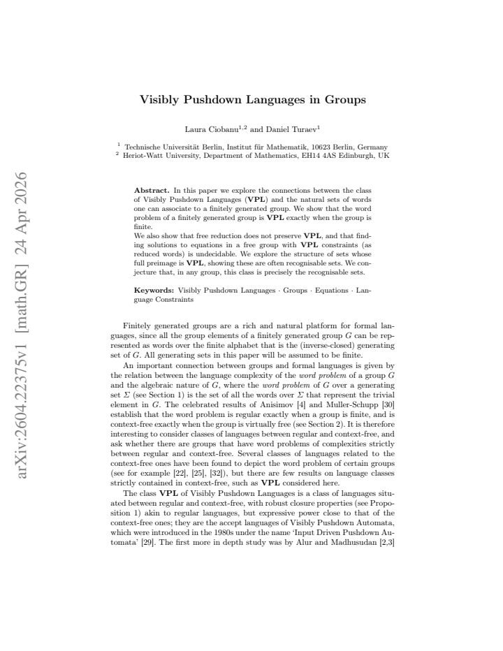 First page