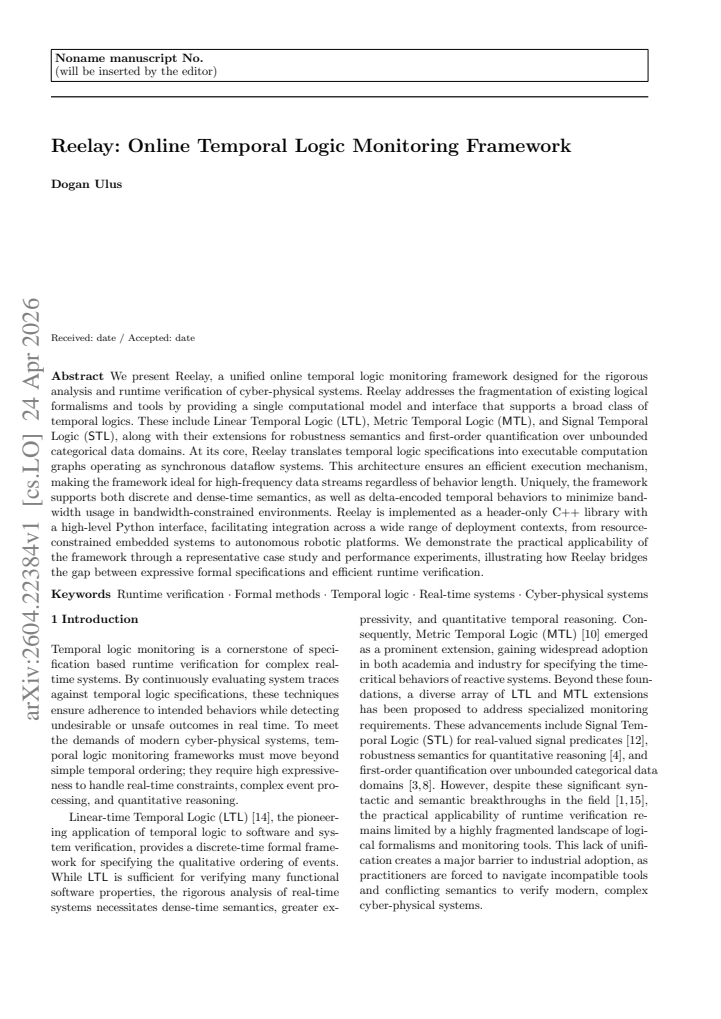 First page