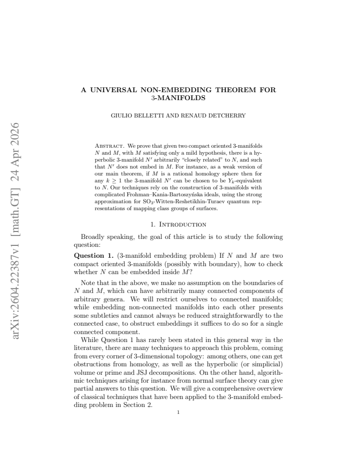 First page