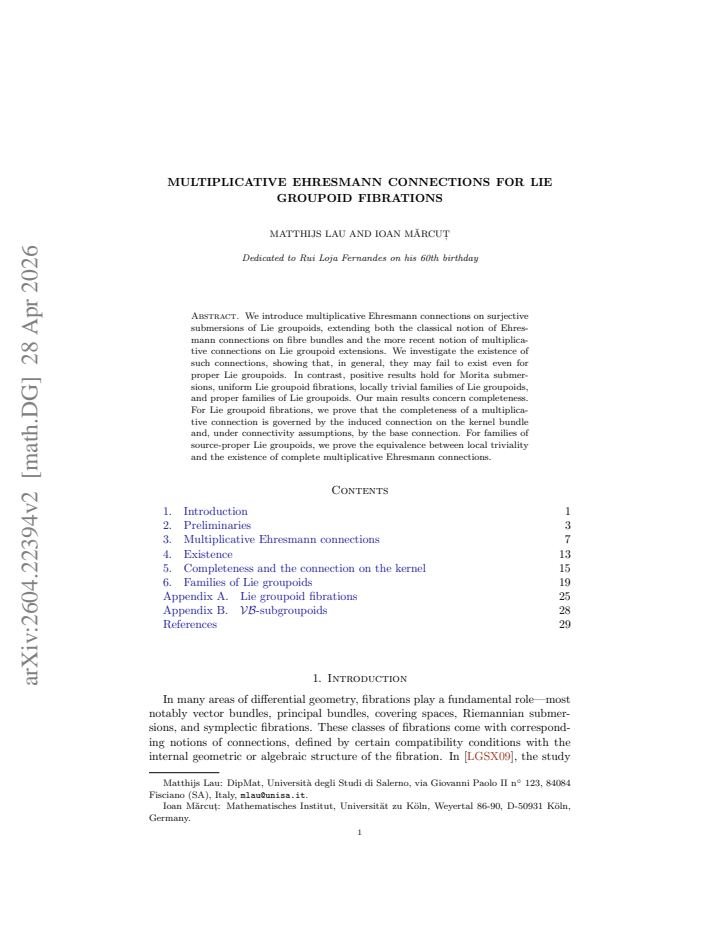 First page