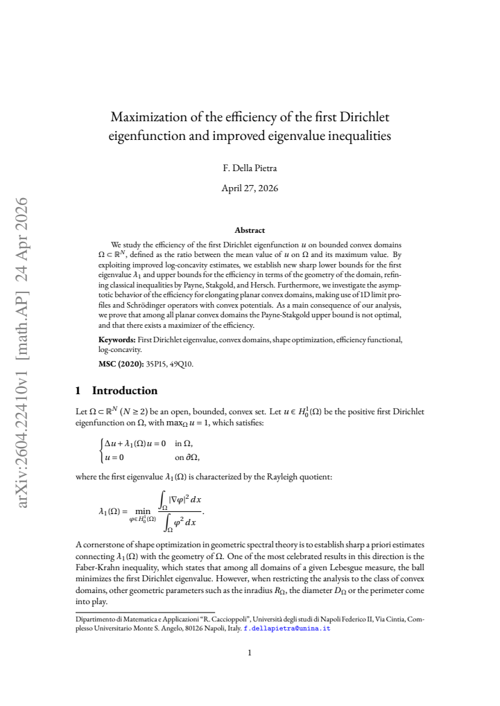 First page