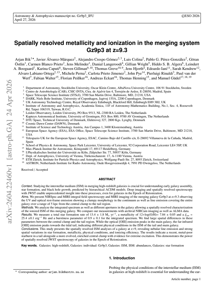 First page