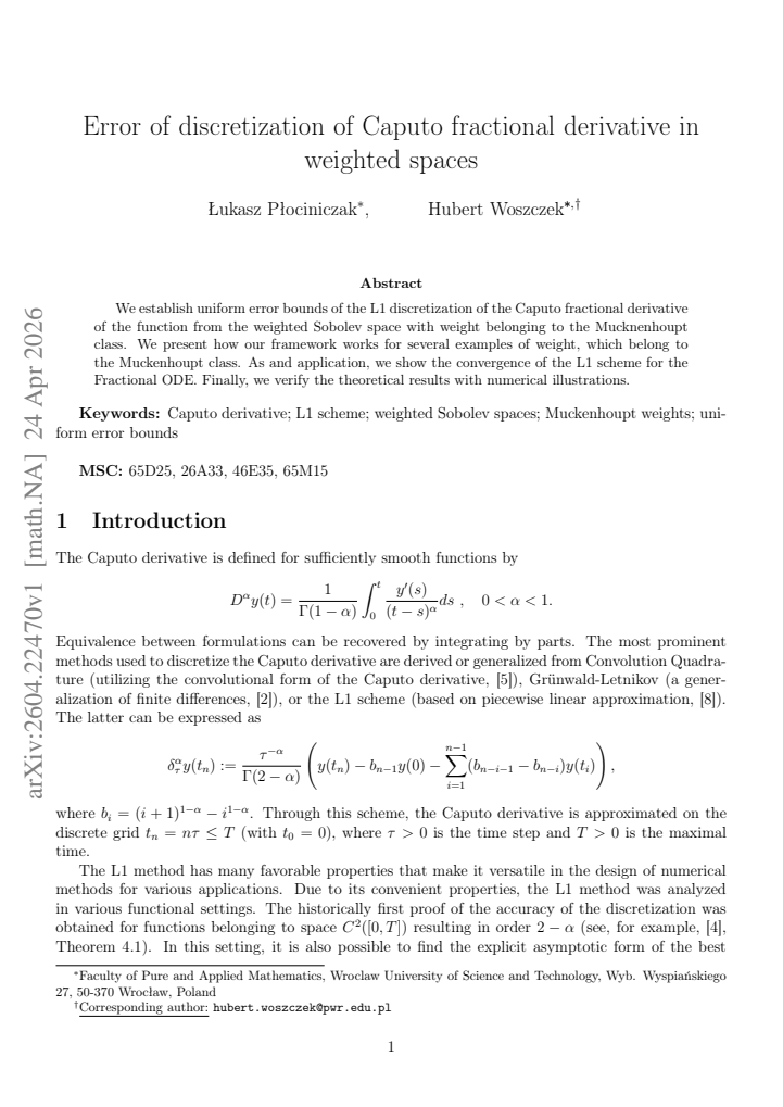 First page