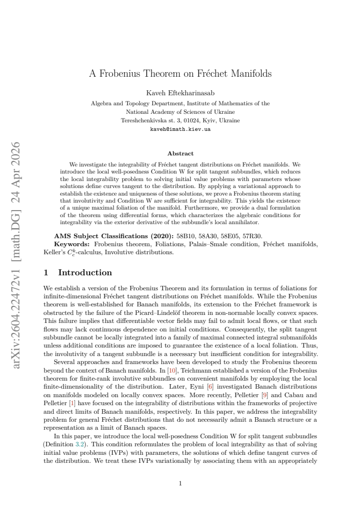First page