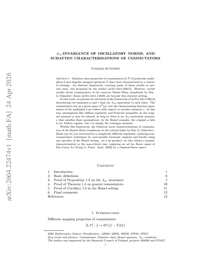 First page