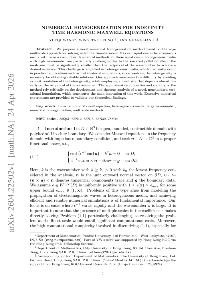 First page