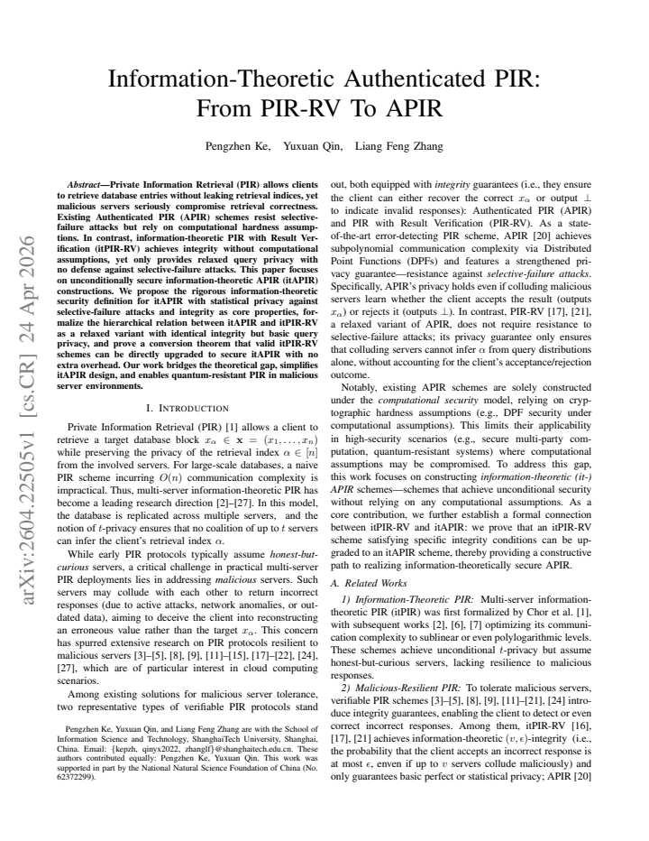 First page