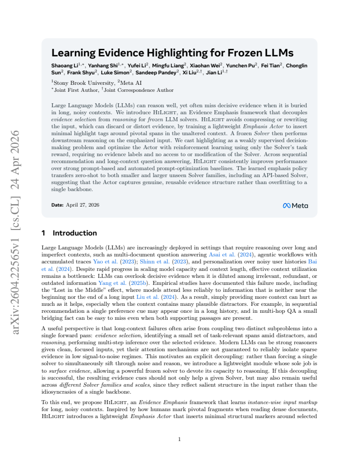 First page