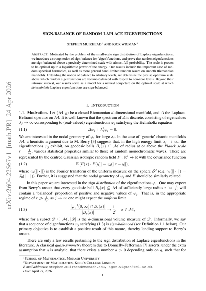 First page