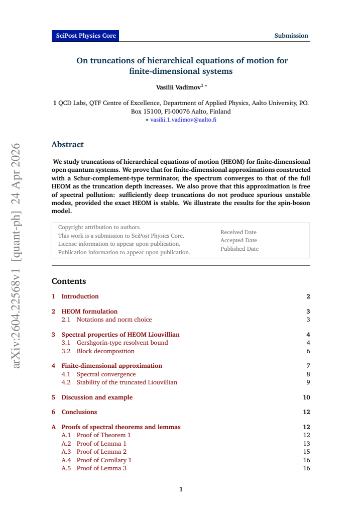 First page