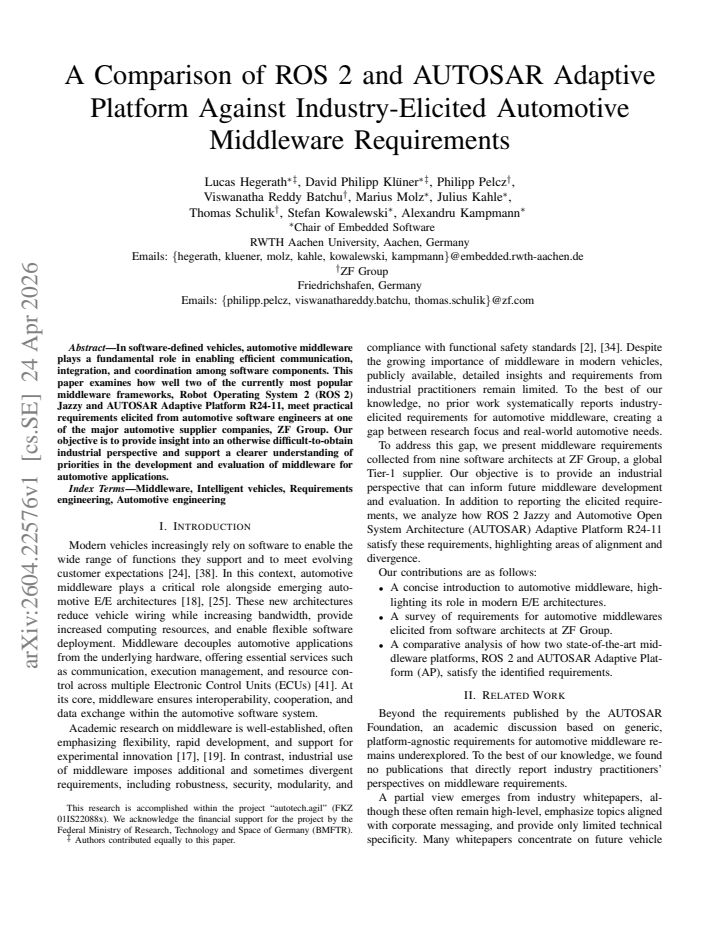 First page