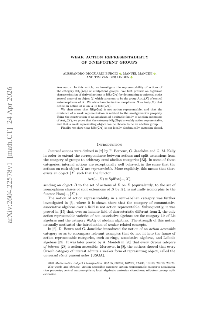 First page