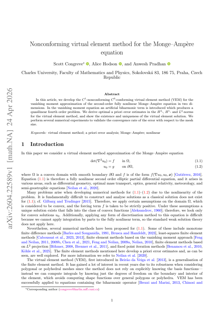 First page