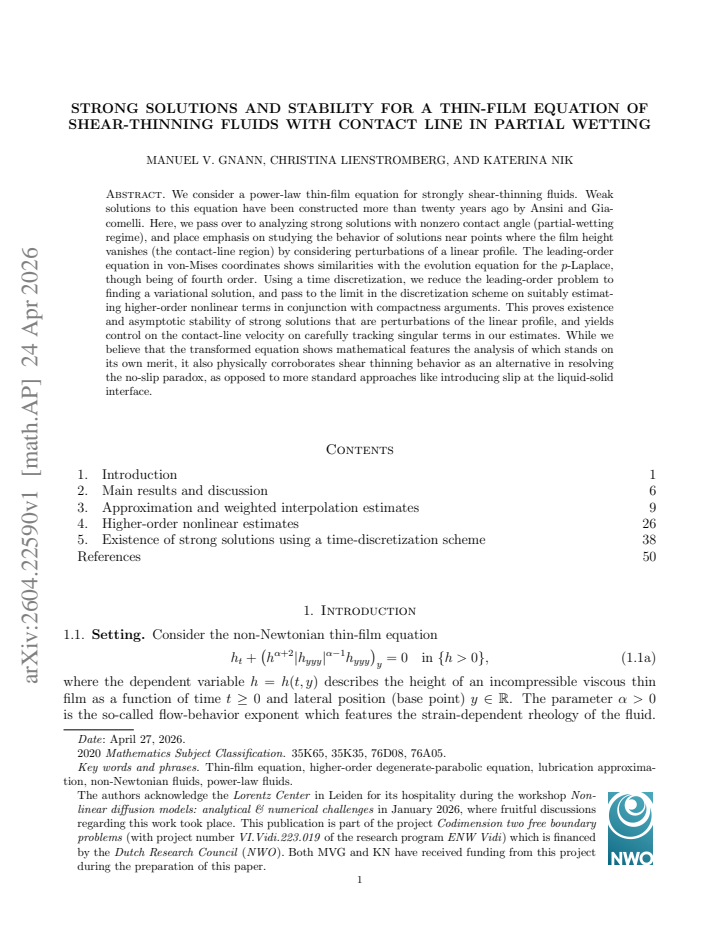 First page